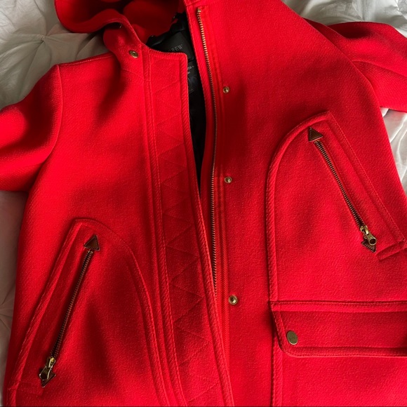 🛑 SOLD🛑J.Crew Chateau Parka Coat Red sz4 - Picture 11 of 15